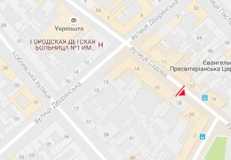 Бэклайт B в Одессе Садова вул., 18 схема