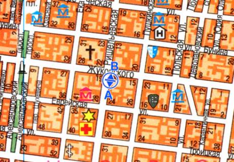 Ситискролл A в Одессе, 1.8x1.2  Ришельевская ул., 19  схема