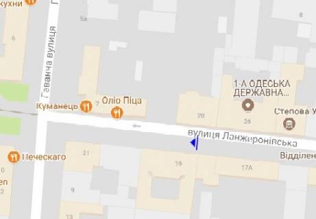 Беклайт B у Одесі Ланжеронівська вул., 19 схема
