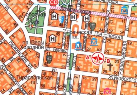 Сiтiлайт B у Одесі Буніна, вул., 25 B схема