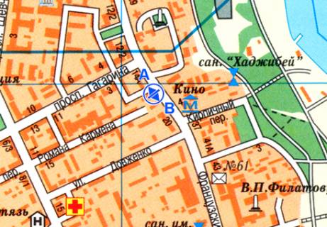 Ситилайт A в Одессе Французский б-р, 16 м-н "Сельпо" 2 А схема