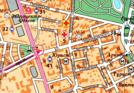 Призма A в Одессе, 3x6  5-я ст.Б. Фонтана - Черняховского ул.,2 - 24192 схема