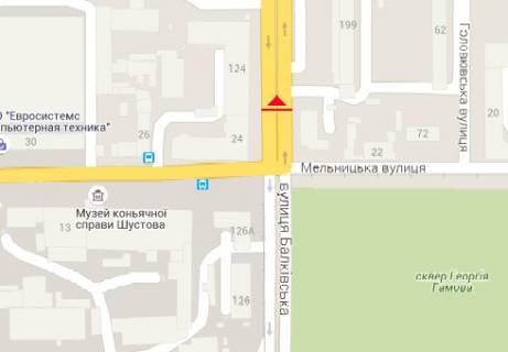 Призма B в Одессе, 3x6  Балковская ул. - Мельницкая, 24а ул. - 13272 схема