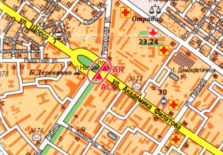 Призма A в Одессе, 3x6  Независимости пл. - Ак. Филатова ул. - 13291 схема