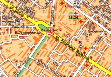 Призматрон, Призма A у Одесі, 3x6  Незалежності пл. - Ак. Філатова вул. - 13295 схема