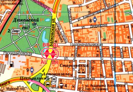 Призматрон, Призма A у Одесі, 3x6  Балківська вул., 99 - Розкидайлівська вул. - 13301 схема