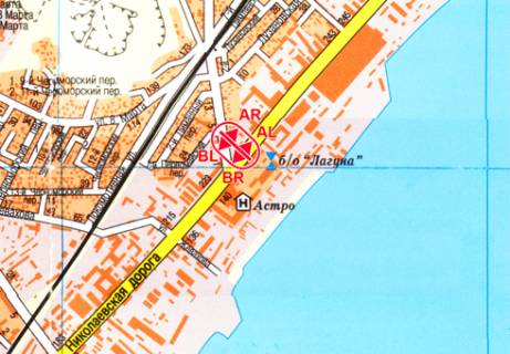 Призматрон, Призма B у Одесі, 3x6  Миколаївська дорога, 225А - Лиманна вул. - 13315 схема