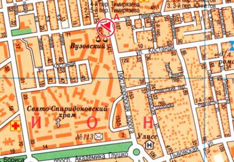 Призма A в Одессе, 3x6  Люстдорфская дорога,142 (рынок Вузовский) - 13318 схема