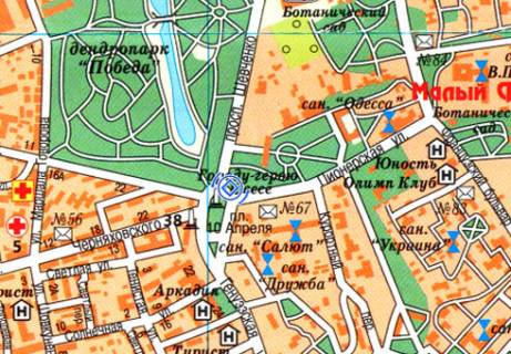 Сiтiлайт B у Одесі, 1.8x1.2  10-го пл. схема