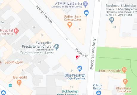 Скролер, Скрол A у Одесі Пастера вул. №64 А5 - 179372 схема