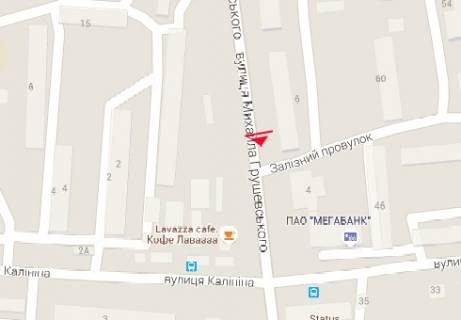 Призма A в Полтаве, 3x6  Грушевського М. вул., 6 - 160071 схема