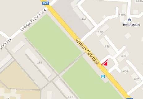 Билборд A в Ровно, 3x6  Соборна вул., 436 схема