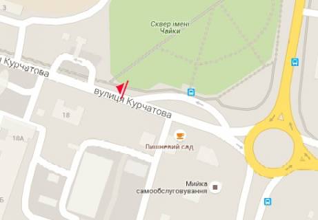 Билборд B в Ровно, 3x6  Курчатова вул., 3б схема