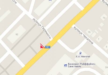 Билборд B в Сумах, 3x6  Роменська вул., 92 схема