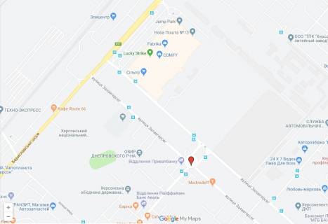 Билборд B в Херсоне, 3х6  ул.И.Кулика/ул.Залаэгерсег, пл. им.П.Дубинды схема