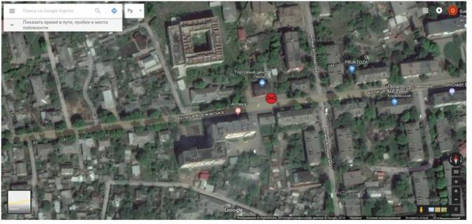 Сiтiлайт  у Ромнах Коржевская, 80а схема