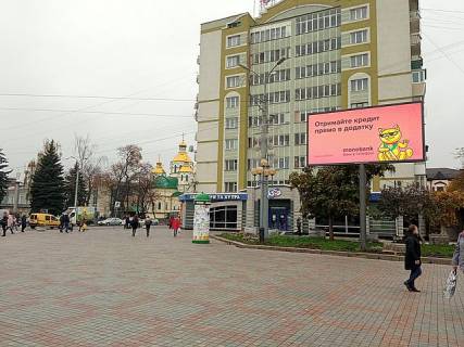 Видеоборд A у Рівному, 6x3  Майдан Незалежності, 1 - 301020 Фото 1