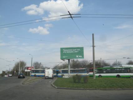 Билборд A в Ровно, 6x3  Дубенська, (кінцева зупинка) фото 1