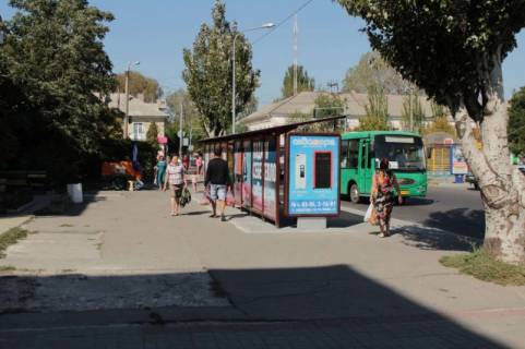 Ситилайт B в Бердянске, 1,2х1,8  Итальянская ул. (остановка г-н Скороход) фото 1