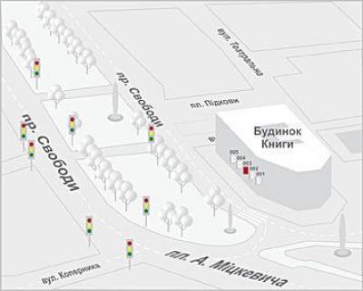 Сiтiлайт A у Львові, 0,7x1,0  Свободи прт. схема