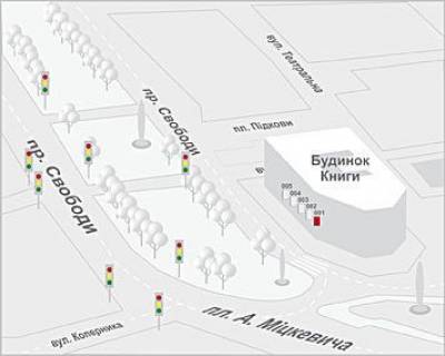 Ситилайт B в Львове, 0,7x1,0  Свободи прт. схема