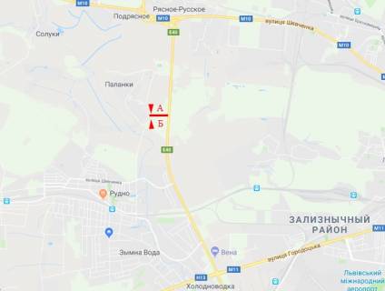 Білборд, Бігборд (Борд)  A у , Рудне (Рудне), 6x3  М-10 Західний обхід в сторону ТЦ "Три слони" , с. с схема