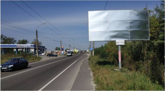 Білборд, Бігборд (Борд)  A у , , 6x3  в'їзд до Львова з боку Давидова, біля АЗС, Зелена вул. Фото 1