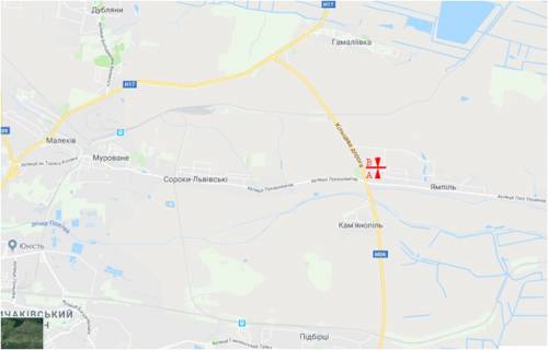 Білборд, Бігборд (Борд)  A у трасах Львіва, 6x3  Траса М-06 Київ-Чоп, с.Ямпіль, лівий схема