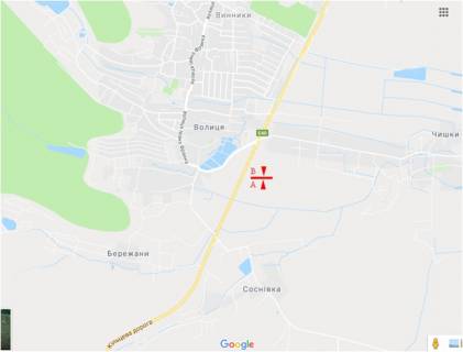 Білборд, Бігборд (Борд)  A у трасах Львіва, 6x3  Траса М-06 Київ-Чоп, с.Чишки, лівий схема