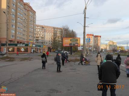 Білборд, Бігборд (Борд)  B у Сумах, 3х6  пр.Лушпи, 23 / ул.Інтернаціоналістов, Ринок Фото 1