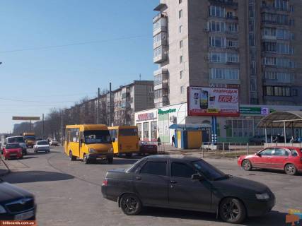 Билборд A в Сумах, 3х6  ул. Сумско_Киевских дивизий/ ул.Харьковская/ Рынок фото 1