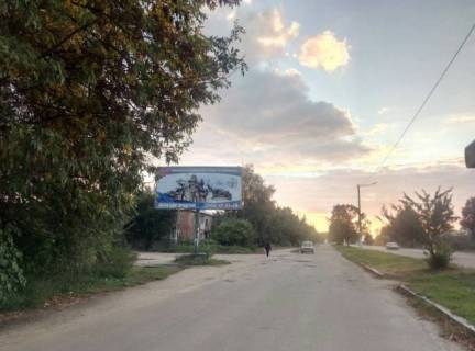 Билборд B в Коростышеве, 6x3  Коростишів в.Київська 129, центральна вулиця, напрямок з Києва на Житомир, ст Б фото 1