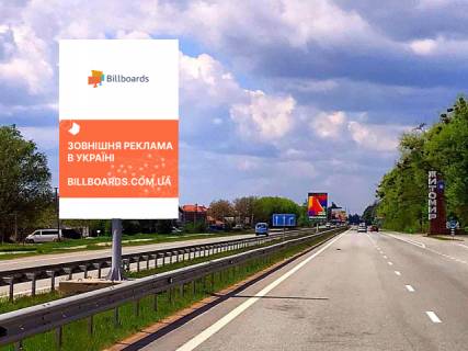 Билборд A в Глибочице, 2.5x4  Вертикальний борд в с.Глибочиця,по центру дороги № 12.Напрямок на Житомир ст.А фото 1