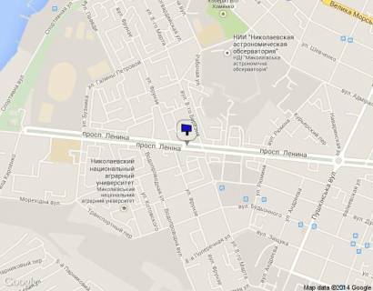 Билборд B в Николаеве, 3*6  карта схема