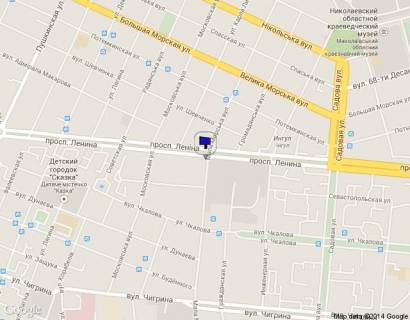 Билборд A в Николаеве, 1,2х1,8  схема