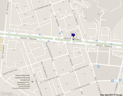 Билборд A в Николаеве, 3*6  карта схема