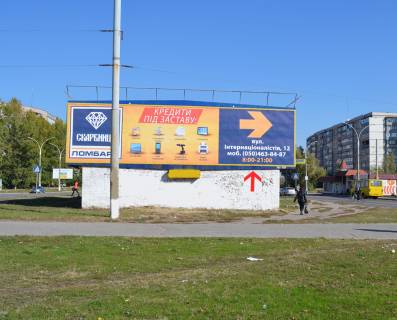 Билборд + в Сумах, 3х6  вул.Інтернаціоналістів - пр-кт Лушпи фото 1