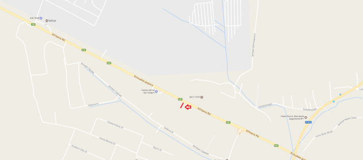 Билборд B в Сокольниках, 3x6  М-10 Західний обхід м. Львова схема