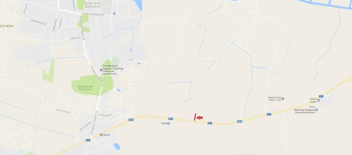 Білборд, Бігборд (Борд)  A у трасах Львіва, 3x6  Н-17 Під'їзд до м.Львів схема