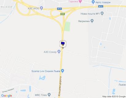 Білборд, Бігборд (Борд)  A у Рясному-Руському, 3x6  М-10 Західний обхід м. Львова схема