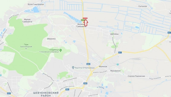 Билборд A в трасах Львова, 3х12  М-09 Тернопіль-Львів-Рава-Руська схема
