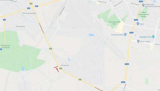 Билборд B в трасах Львова, 3x6  М-10 Західний обхід м. Львова схема