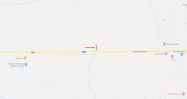Билборд B в Пасеках-Зубрицких, 3x6  М-06 Київ-Чоп схема
