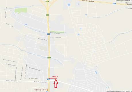 Білборд, Бігборд (Борд)  A у Солонці, 3x6  М-06 Київ-Чоп схема