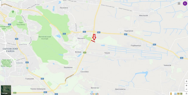 Білборд, Бігборд (Борд)  B у Винниках, 3x6  М-06 Київ-Чоп схема