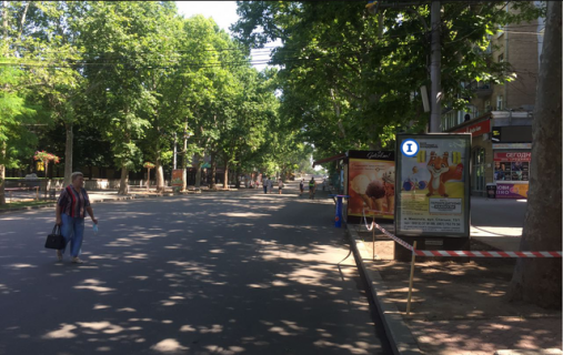 Сітіскролл A у Миколаєві, 1,25*1,86  вул Соборна, 2 - вул.Велика Морська  ЦЕНТРАЛЬНА ПІШОХІДНА ВУЛИЦЯ МІСТА Фото 1