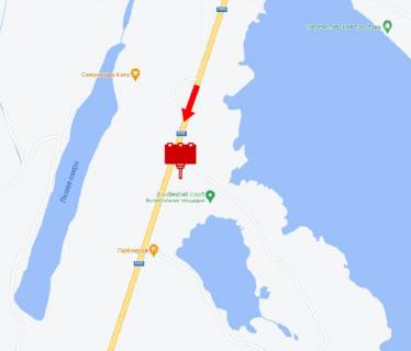Билборд B в Переяслав (Переяслав-Хмельницкий) кільцева дорога, поруч готель "Любокрай" схема