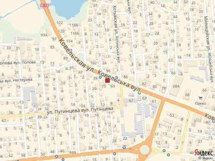 Білборд, Бігборд (Борд)  A у Луцьку вул. Ковельська, 71 (вїзд в місто зі сторони Ковеля, район спиртзаводу) схема