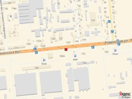 Билборд B в Луцке, 3х6  вул.Рівненська 154 (район візду-виїзду з міста, поворот на МРЕО, біля АЗС, перед Богдан-Авто, Волинь-авто) схема