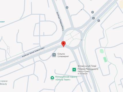 Видеоборд A в Киеве, Унікальний  Ревуцького вул., 12/1 - 615342 схема